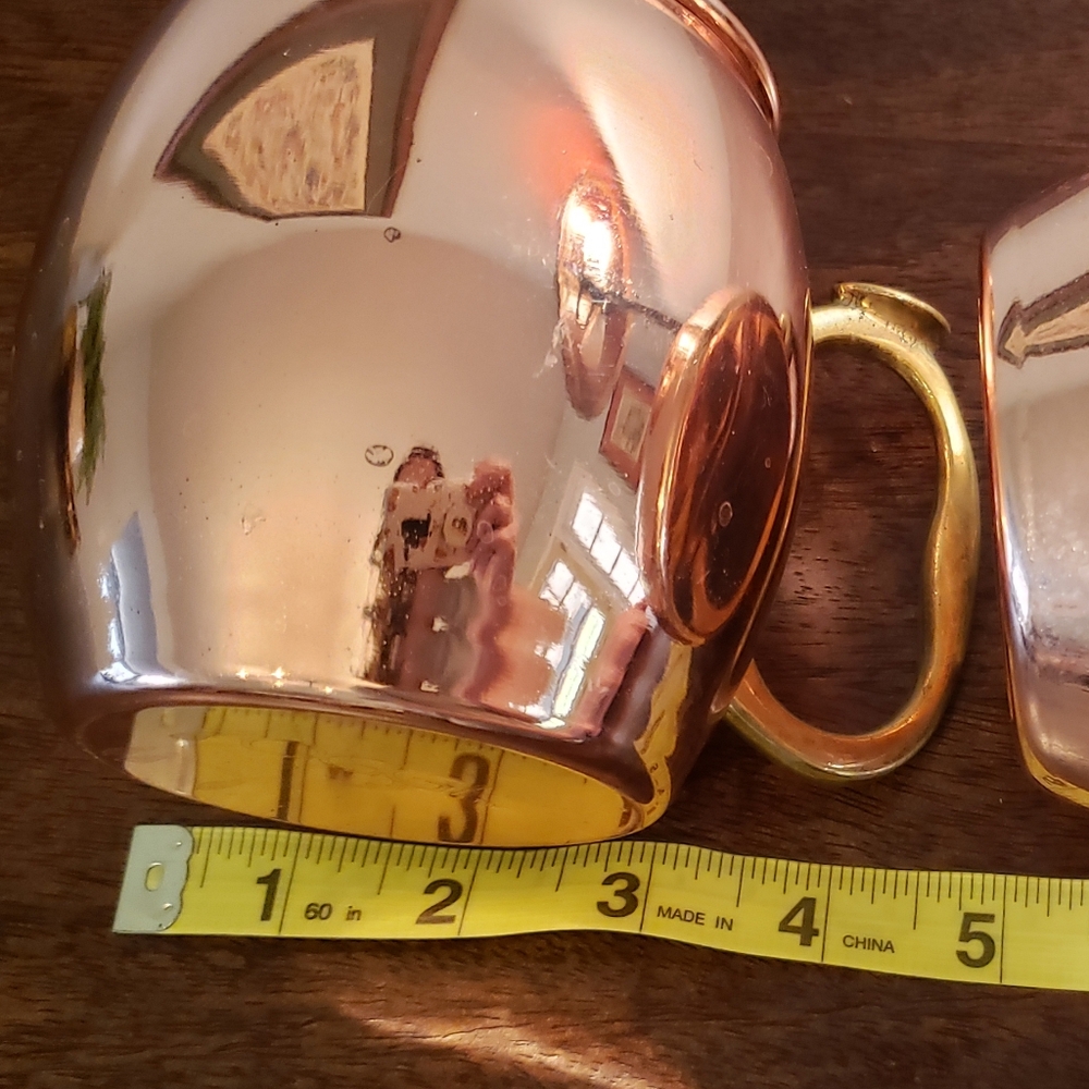 Copper Moscow Mule Mugs Set of 2 - Picture 10 of 11